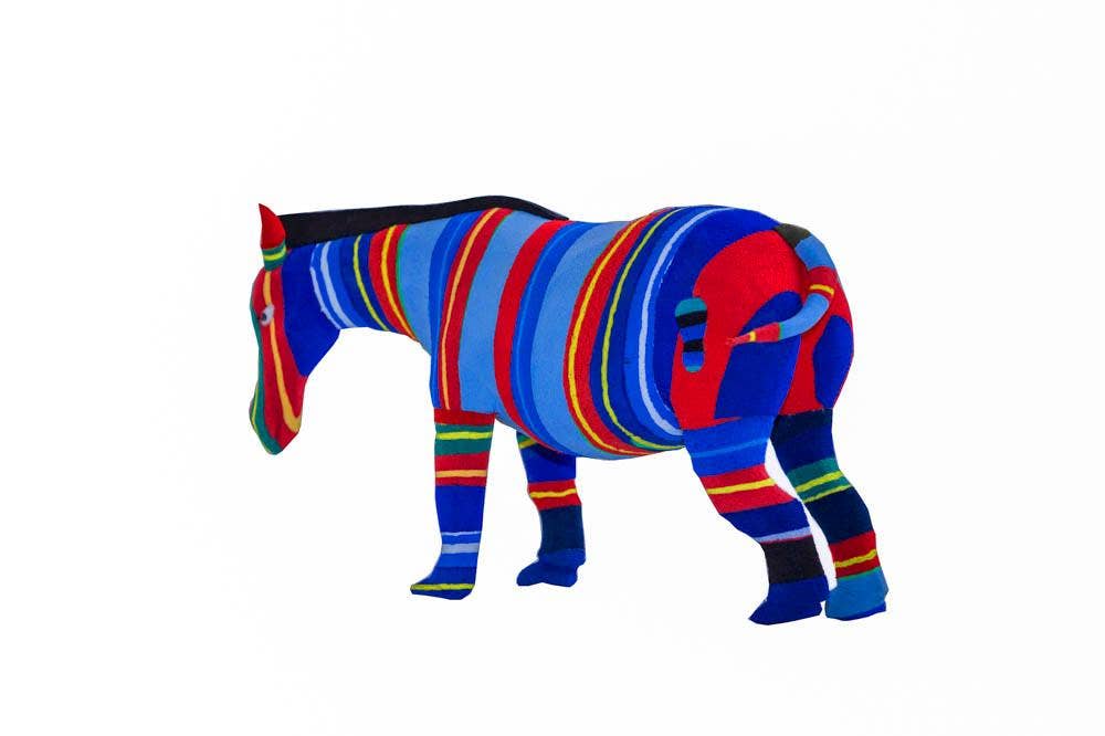 Zebra Flip Flop Sculpture - Wholesale: Medium