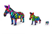 Zebra Flip Flop Sculpture - Wholesale: Medium