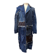 Ulka Blazer Denim Patchwork Coat