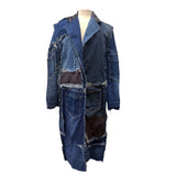 Ulka Blazer Denim Patchwork Coat