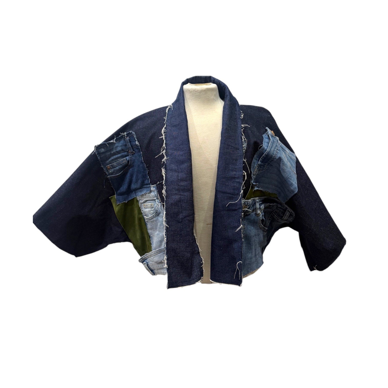Ulka Short Denim Patchwork Jacket L