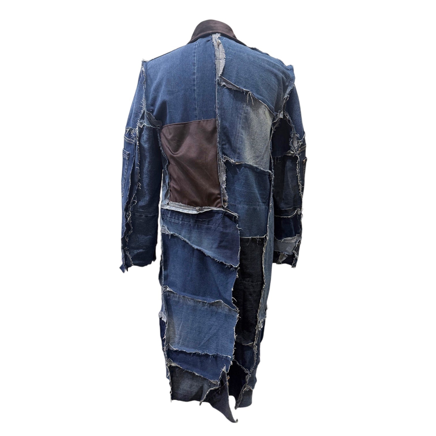 Ulka Blazer Denim Patchwork Coat