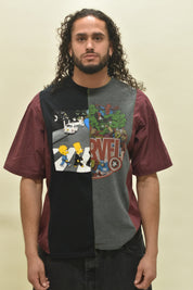 Upcycled Simpons/Marvel T-Shirt