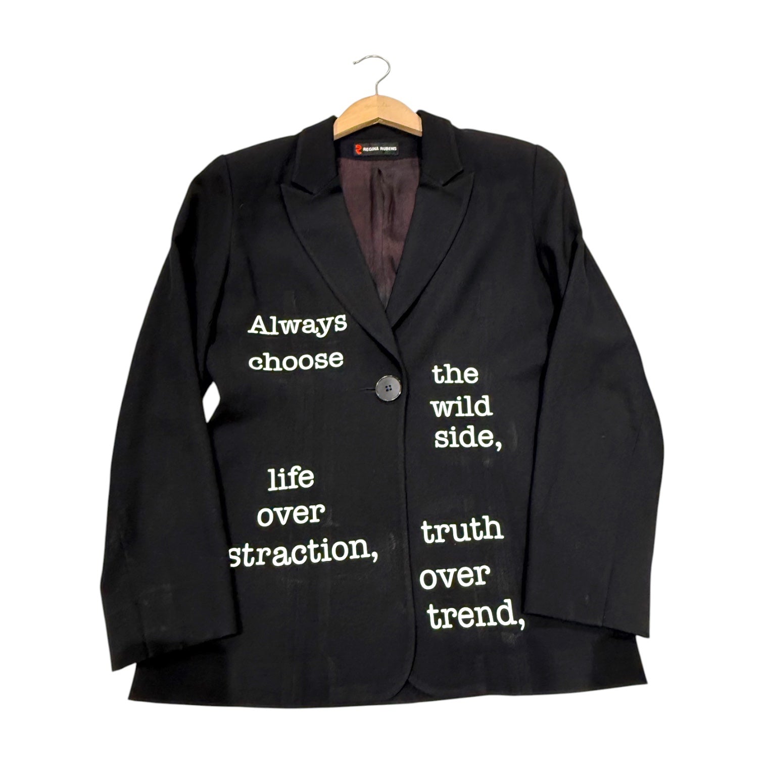 Blue Greenie Quote Blazer