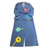 Blue Greenie Blue Floral Suit