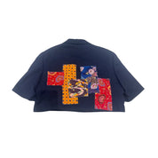 Patchwork Cropped Blazer