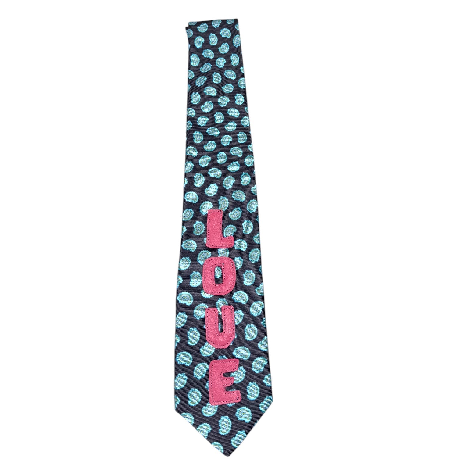 Pink Leather Love Tie