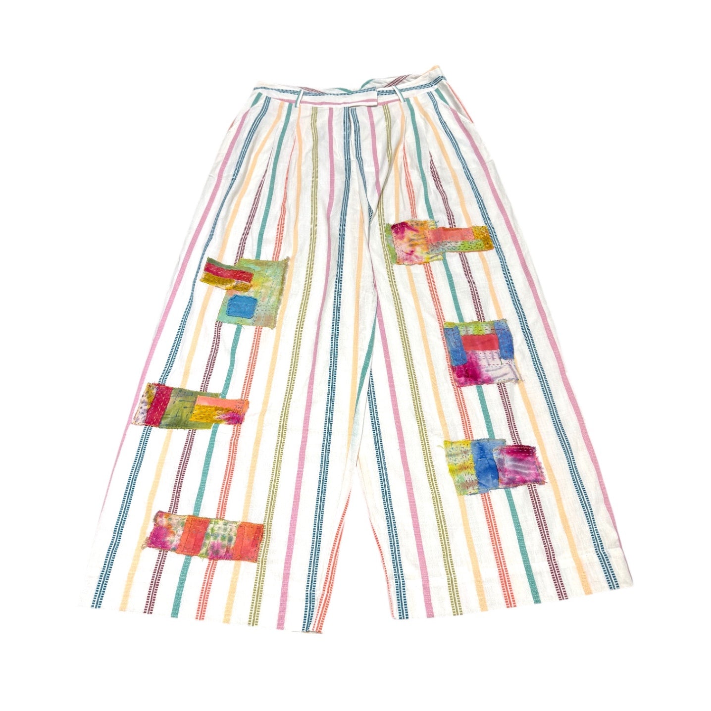 Striped Patchwork Pants