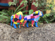 Recycled Lion Flip Flop Sculpture: Large