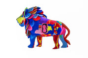 Recycled Lion Flip Flop Sculpture: Large