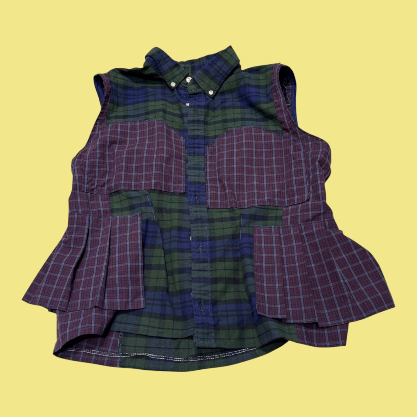 Sleeveless Button Up
