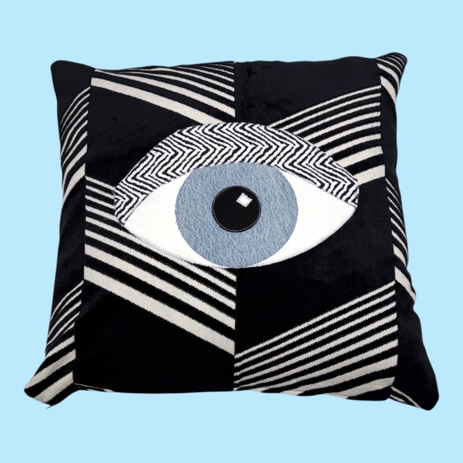 Double Velvet Denim Eye Pillow