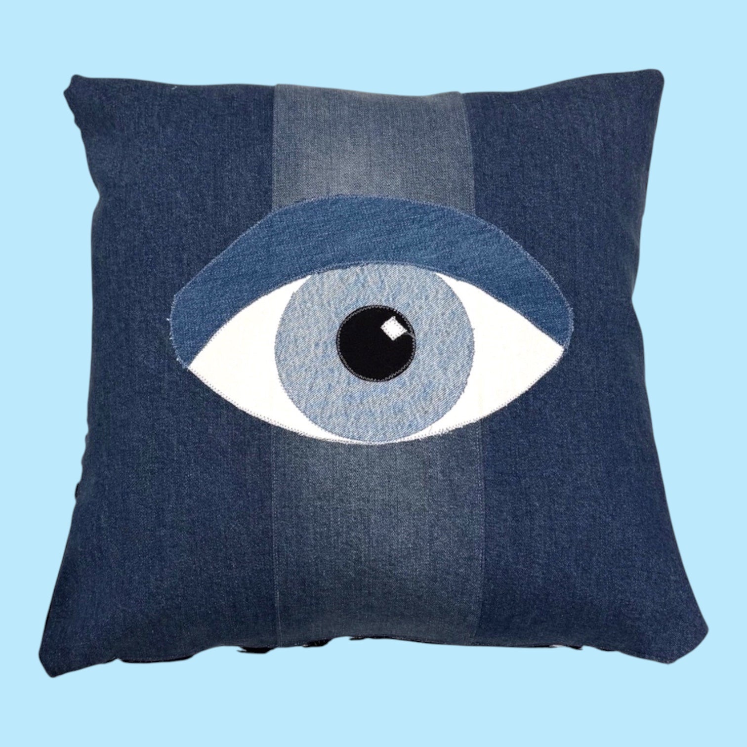 Double Velvet Denim Eye Pillow