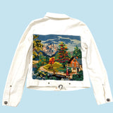 French Alps Needlepoint Denim Jacket
