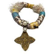 Fabric Collar with Pendant