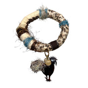 Fabric Collar with Rooster