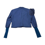 Ulka Cropped Ruffle Blazer