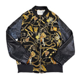 Ulka Leather Sleeve Jacket