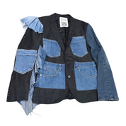 Ulka Denim Patchwork Blazer