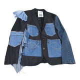 Ulka Denim Patchwork Blazer