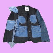 Ulka Denim Patchwork Blazer