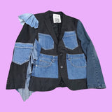 Ulka Denim Patchwork Blazer