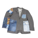 Ulka Denim Patchwork Blazer