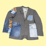 Ulka Denim Patchwork Blazer