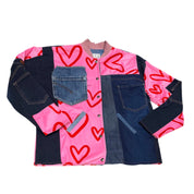 Ulka Hearts & Denim Patchwork Jacket