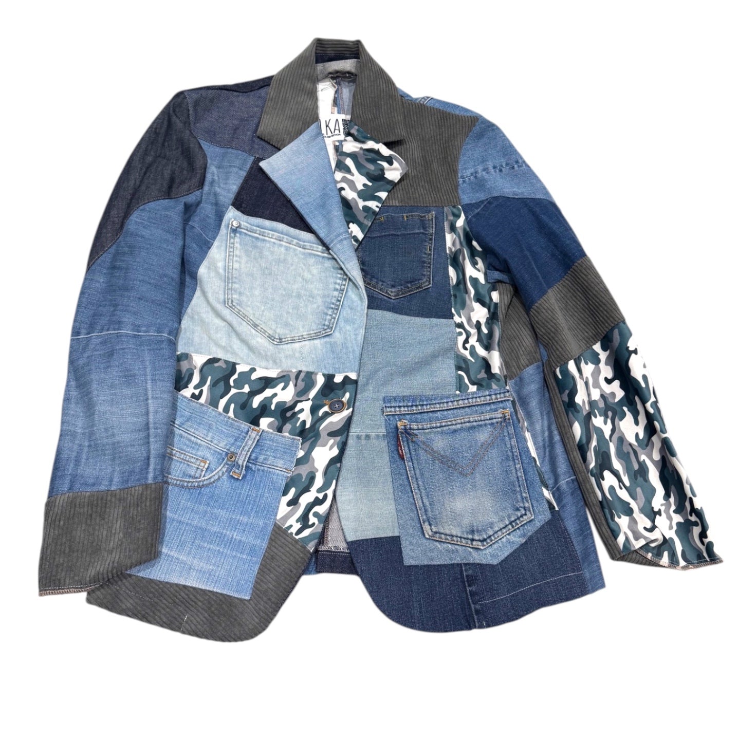 Ulka Denim Patchwork Blazer