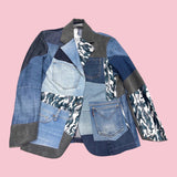 Ulka Denim Patchwork Blazer