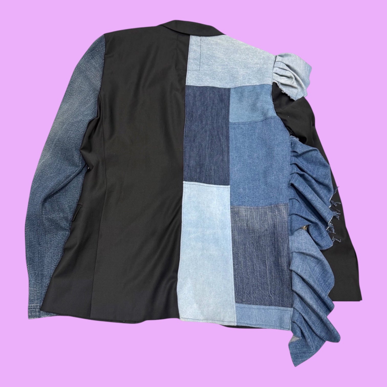 Ulka Denim Patchwork Blazer