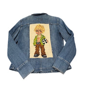 Soccer Boy Tapestry Denim Jacket