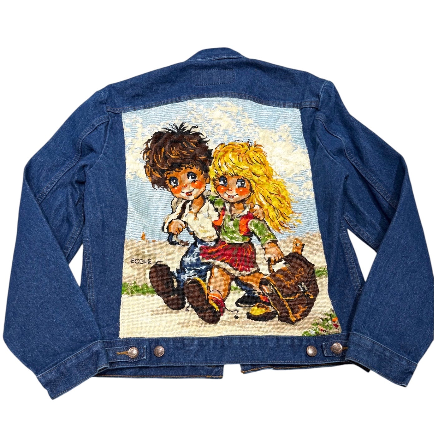Needlepoint Jean Jacket