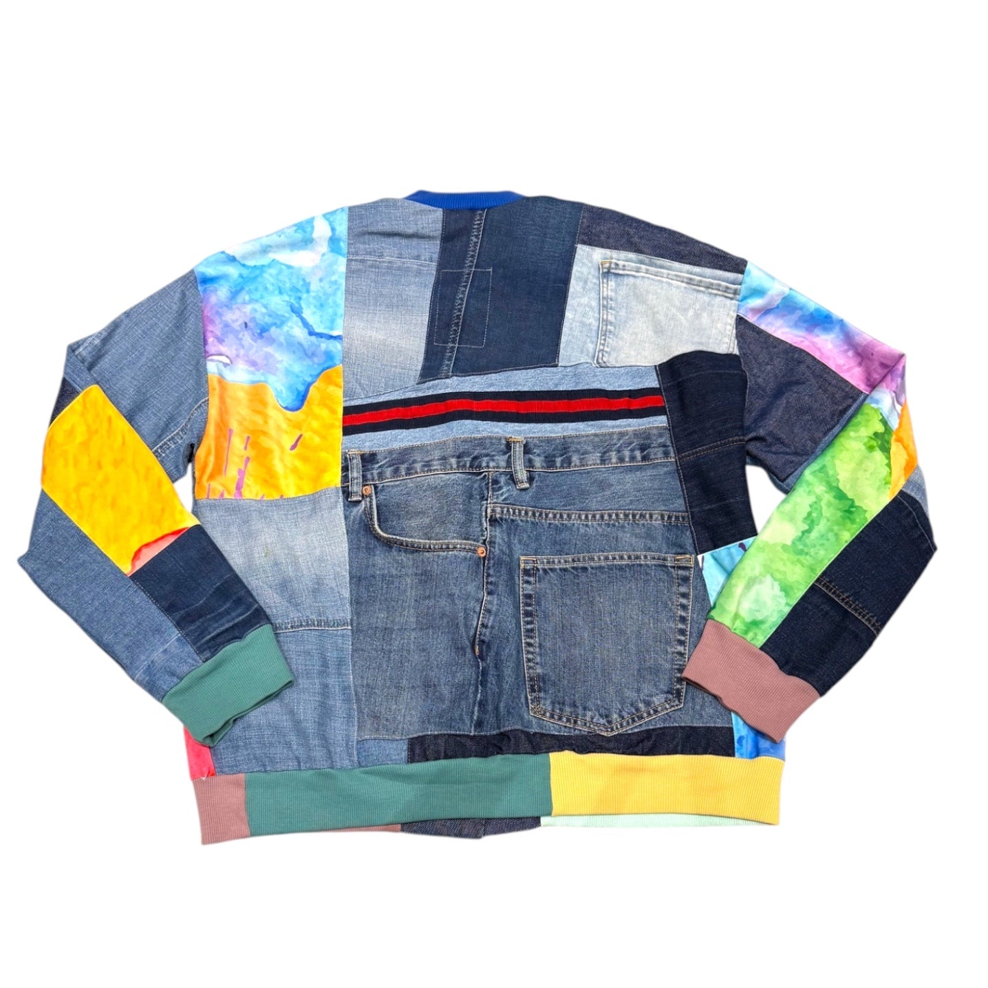 Denim Patchwork Jacket