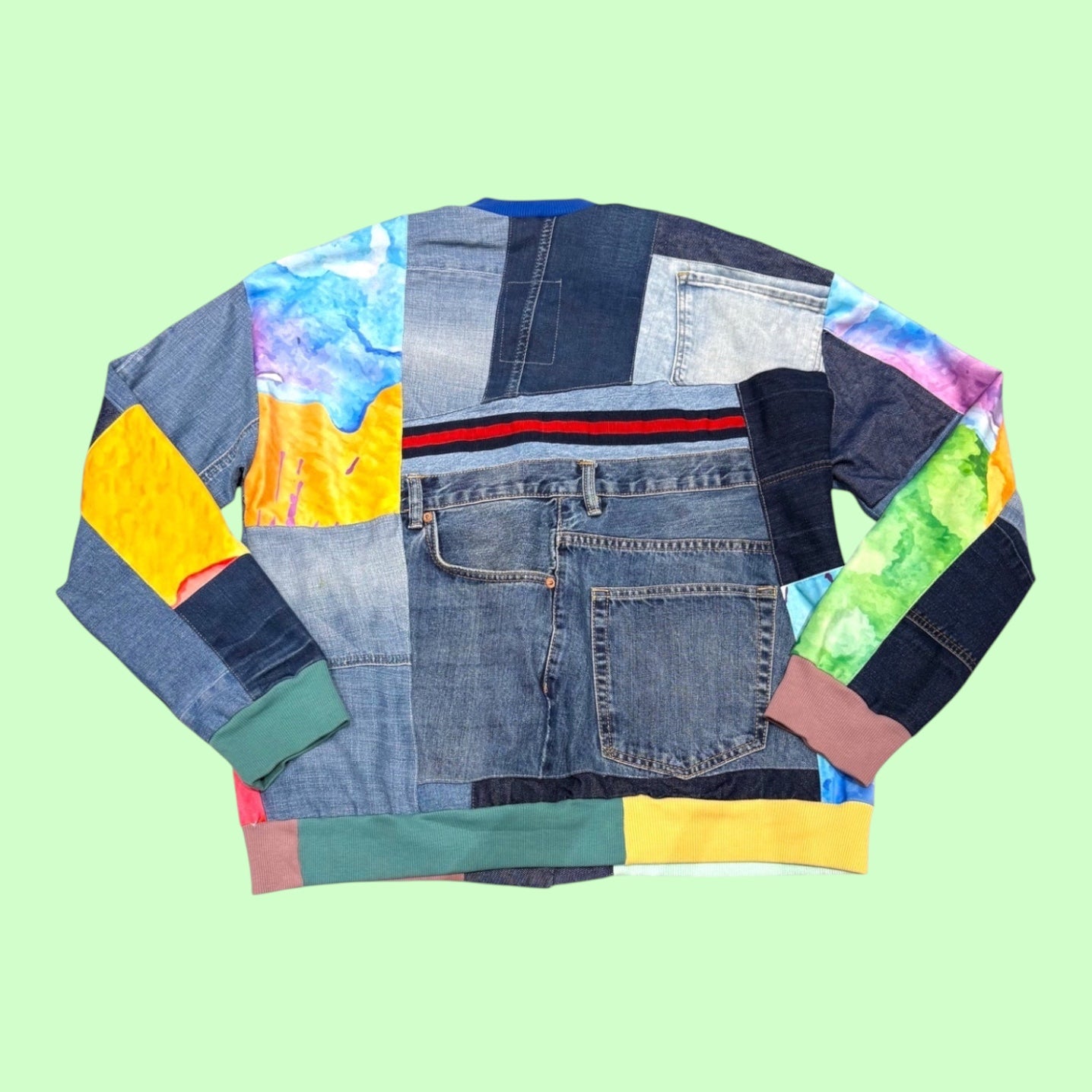 Denim Patchwork Jacket