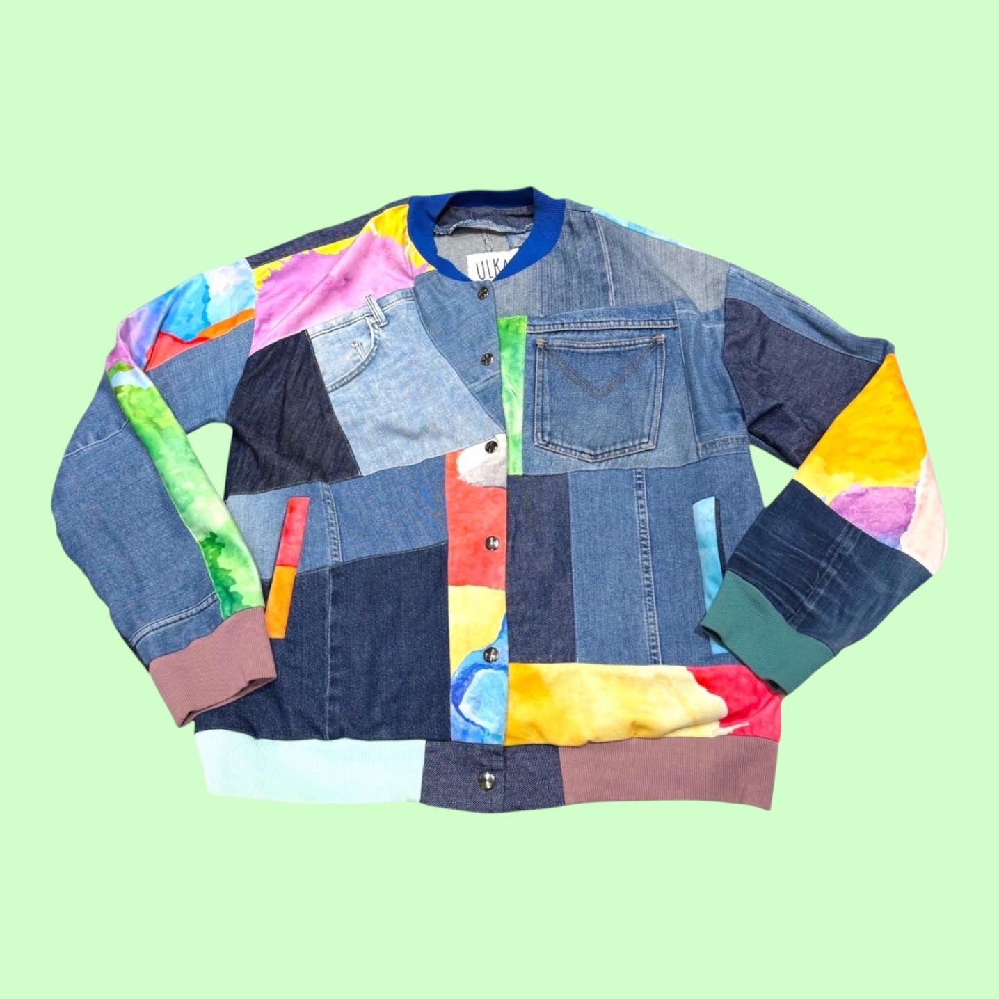 Denim Patchwork Jacket