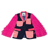 Ulka Pink Tulle Blazer