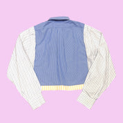 Patchwork Cropped Shirt