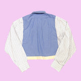 Patchwork Cropped Shirt