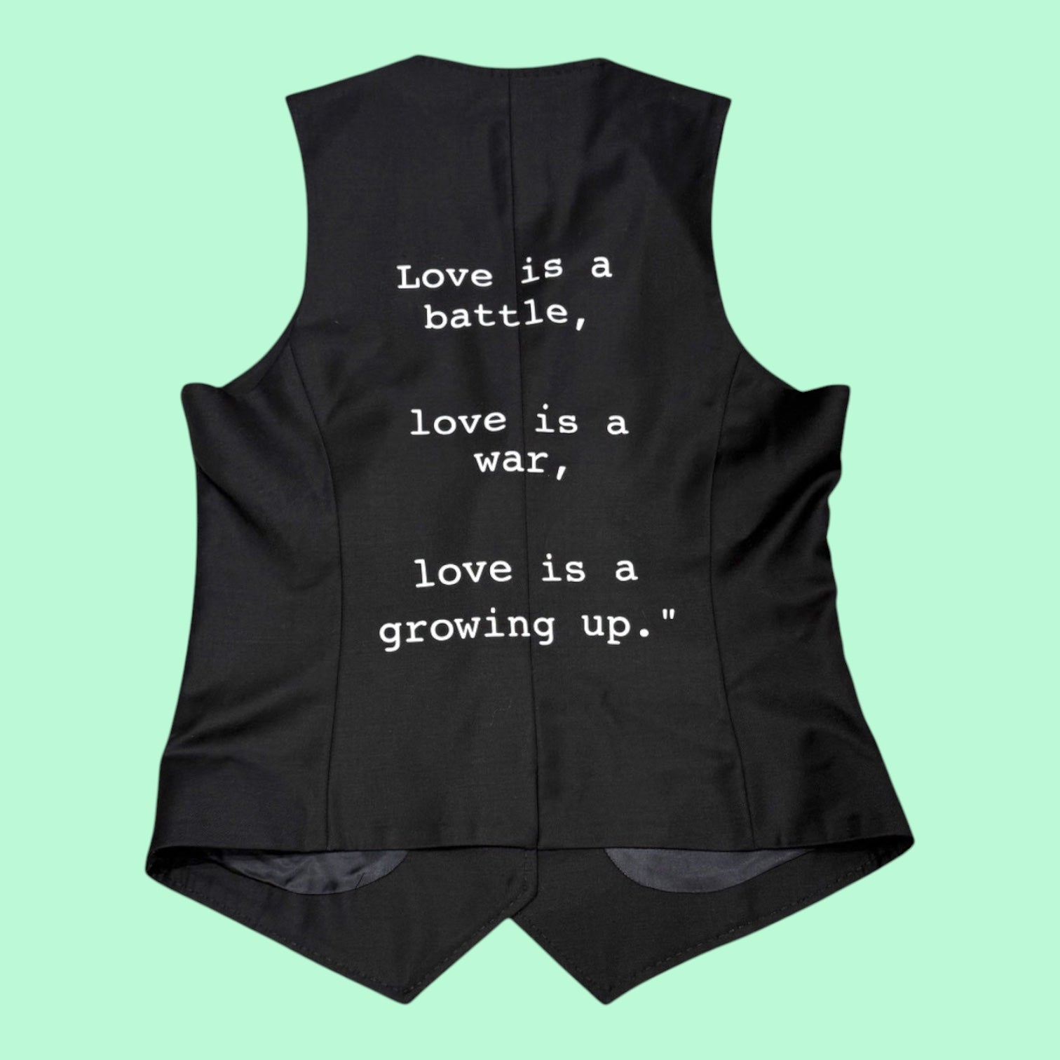 James Baldwin Quote Vest