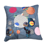 Circle Scrap Throw Pillow