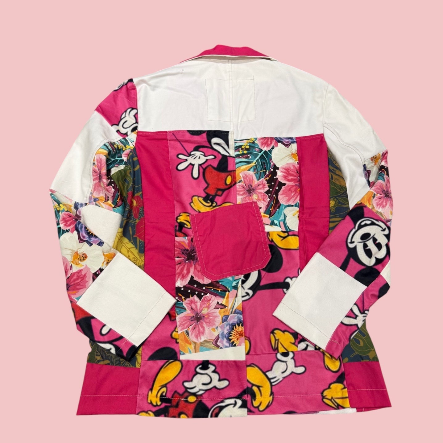 Pink Patchwork Blazer
