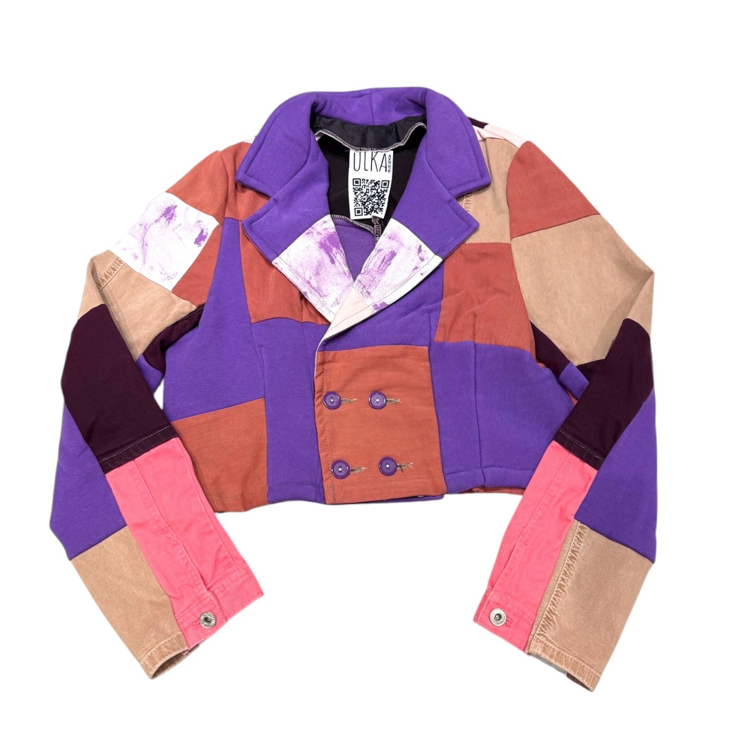 Purple Patchwork Jacket