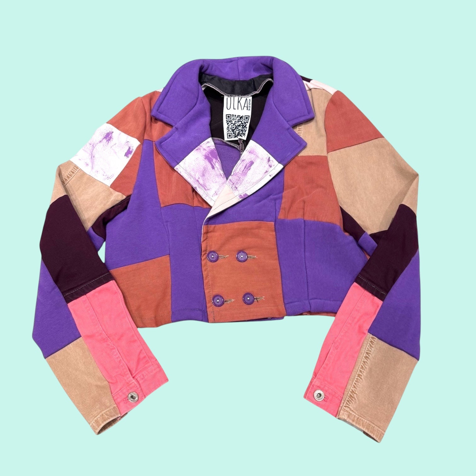 Purple Patchwork Jacket