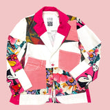 Pink Patchwork Blazer