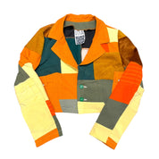 Cropped Patchwork Jacket