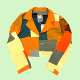 Cropped Patchwork Jacket