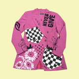 Fuscia Painted Blazer