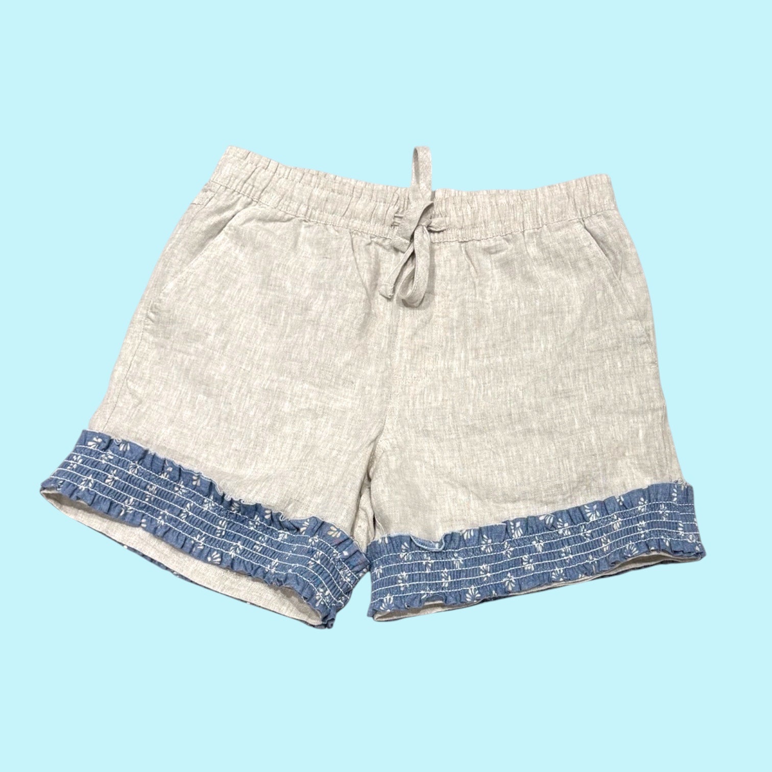 Denim Trim Shorts